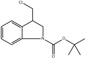 tert-Butyl 3-(chloromethyl)indoline-1-carboxylate Structure