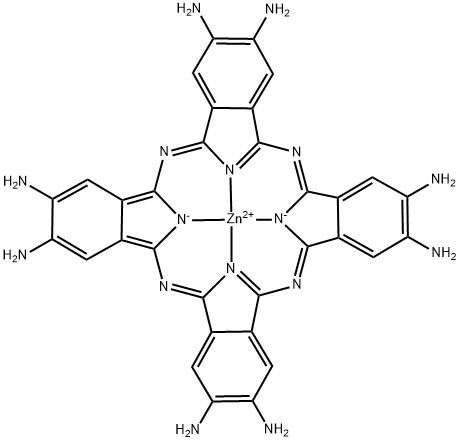 Zinc, [29H,31H-phthalocyanine-2,3,9,10,16,17,23,24-octaminato(2-)-κN29,κN30,κN31,κN32]-, (SP-4-1)- (9CI) 구조식 이미지