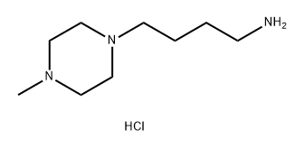 1-Piperazinebutanamine, 4-methyl-, hydrochloride (1:3) Structure