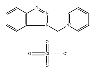 1-(1H-1,2,3-Benzotriazol-1-ylmethyl)pyridin-1-ium perchlorate Structure