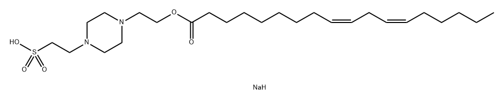 Sodium Piperazinoethyl Linoleate Ethylsulfonate Structure