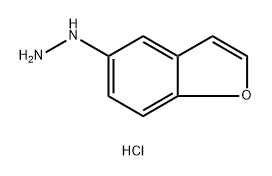 (1-benzofuran-5-yl)hydrazine hydrochloride Structure