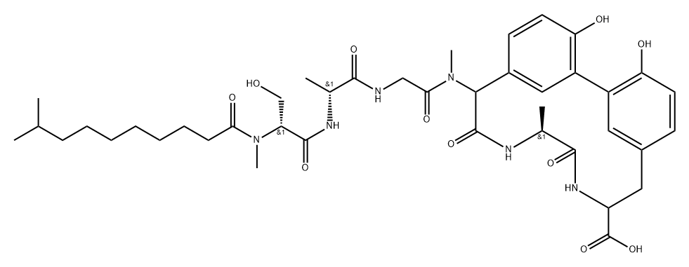 Arylomycin A1 Structure