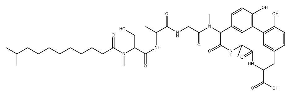 Arylomycin A2 Structure