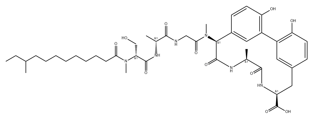 Arylomycin A4 Structure