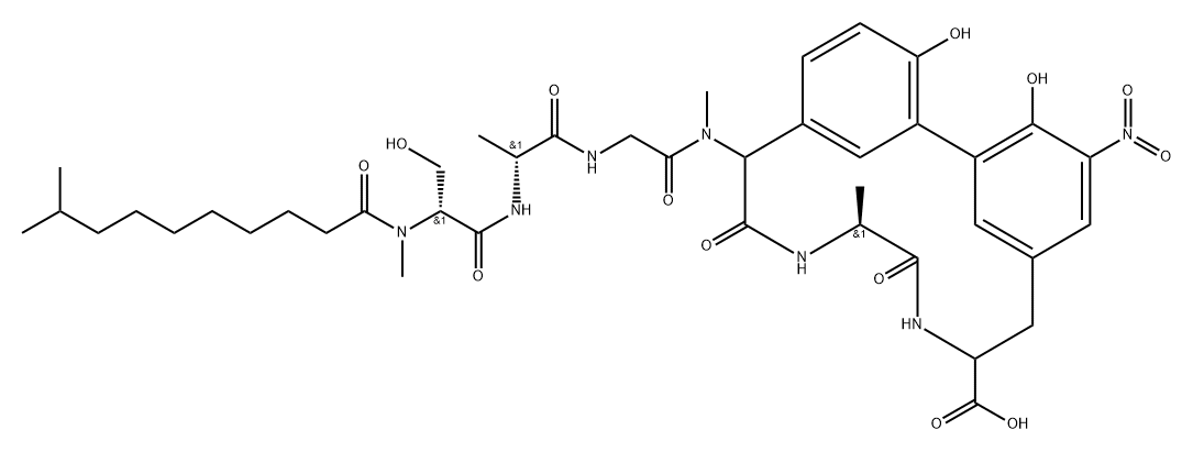 Arylomycin B1 Structure