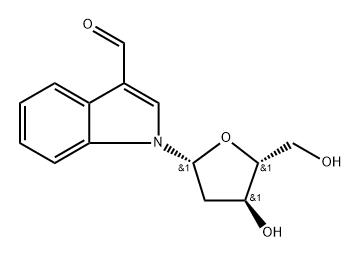 3-Formylindole-2'-deoxyriboside 구조식 이미지