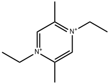 Pyrazinium, 1,4-diethyl-2,5-dimethyl- Structure