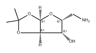 a-D-Xylofuranose,5-amino-5-deoxy-1,2-O-(1-methylethylidene)- 구조식 이미지