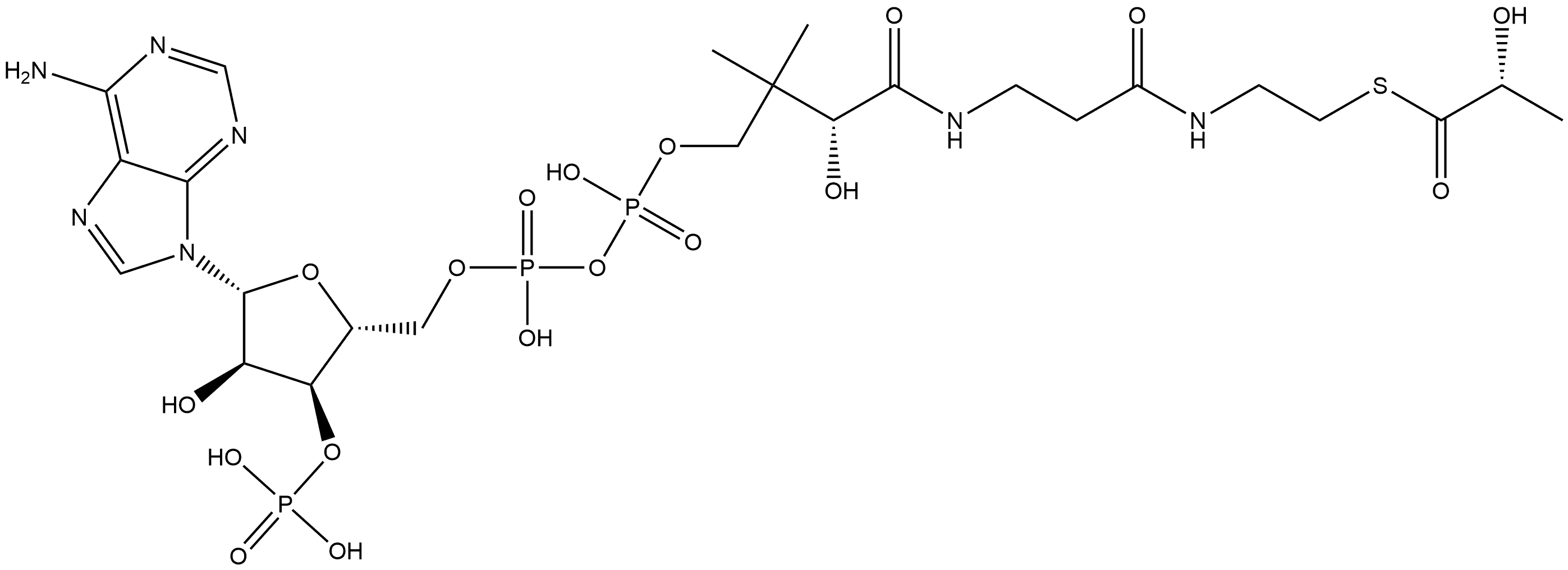 Coenzyme A, S-[(2R)-2-hydroxypropanoate] Structure