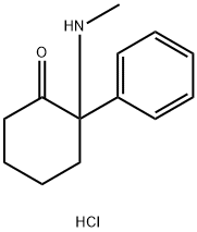Cyclohexanone,2-(methylamino)-2-phenyl-, hydrochloride (1:1)
 Structure