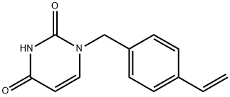 1-[(4-Ethenylphenyl)methyl]-2,4(1H,3H)-pyrimidinedione Structure