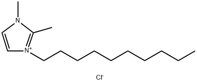 1-decyl-2,3-dimethylimidazolium chloride Structure