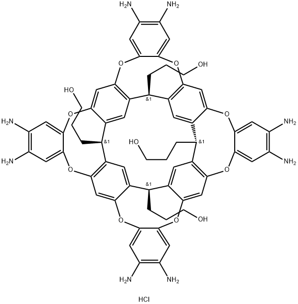 C64H64N8O12.xClH Structure