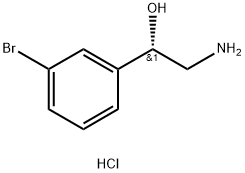 (1S)-2-Amino-1-(3-bromophenyl)ethan-1-ol Hydrochloride Structure