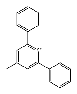 Thiopyrylium, 4-methyl-2,6-diphenyl- 구조식 이미지
