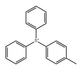 Sulfonium, (4-methylphenyl)diphenyl- Structure