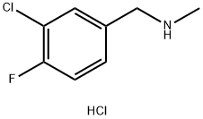 (3-chloro-4-fluorophenyl)methyl](methyl)amine hydrochloride Structure