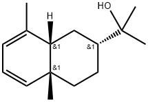 (2R)-1,2,3,4,4a,8aβ-Hexahydro-α,α,4aβ,8-tetramethylnaphthalene-2α-methanol 구조식 이미지