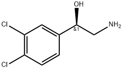 Benzenemethanol, α-(aminomethyl)-3,4-dichloro-, (αR)- 구조식 이미지