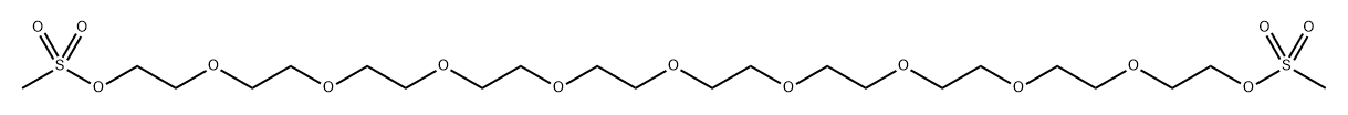 3,6,9,12,15,18,21,24,27-Nonaoxanonacosane-1,29-diol, 1-dimethanesulfonate Structure