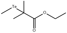 Propanoic acid, 2-methyl-2-(methyltelluro)-, ethyl ester Structure