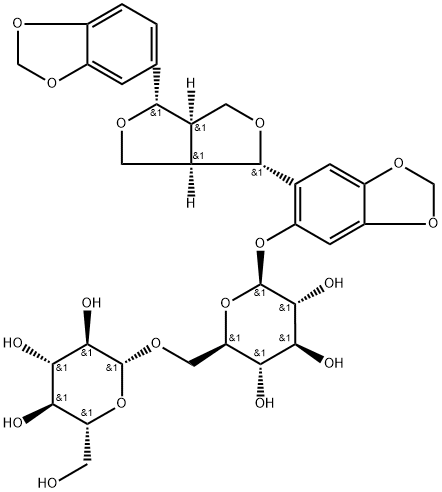 Sesaminol (1→6) Diglucoside Structure