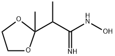 1,3-Dioxolane-2-ethanimidamide, N-hydroxy-α,2-dimethyl- 구조식 이미지