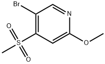 5-bromo-2-methoxy-4-(methylsulfonyl)pyridine Structure