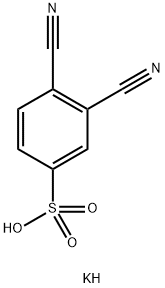 Potassium 3,4-dicyanobenzenesulfonate Structure