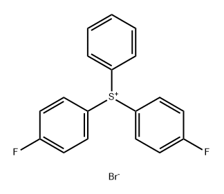 bis(4-fluorophenyl)(phenyl)sulfonium bromide Structure