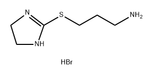 3-(4,5-dihydro-1H-imidazol-1-ium-2-ylsulfanyl)propylazanium,dibromide Structure