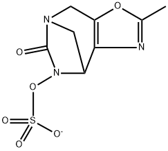 4,7-Methano-7H-oxazolo[4,5-e][1,3]diazepin-6
(5H)-one, 4,8-dihydro-2-methyl-5-(sulfooxy)-,
ion(1-) Structure