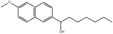 α-Hexyl-6-methoxy-2-naphthalenemethanol Structure
