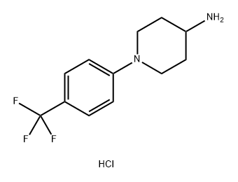 1-(4-(Trifluoromethyl)phenyl)piperidin-4-amine hydrochloride Structure