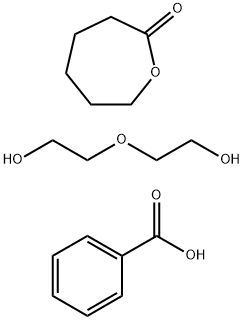 2-Oxepanone homopolymer, ester with 2,2'-oxybis[ethanol] (2:1), dibenzoate Structure