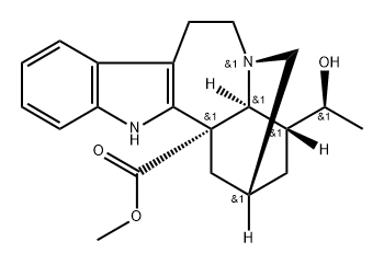 (4α,20S)-20-하이드록시보가민-18-카복실산메틸에스테르 구조식 이미지