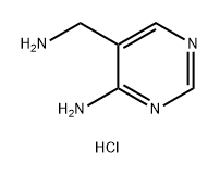 5-Pyrimidinemethanamine, 4-amino-, hydrochloride (1:2) Structure