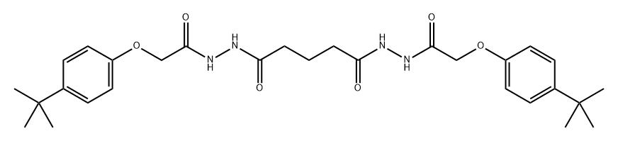 N'1,N'5-bis[(4-tert-butylphenoxy)acetyl]pentanedihydrazide Structure