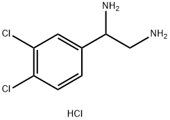 1,2-Ethanediamine, 1-(3,4-dichlorophenyl)-, hydrochloride (1:2) Structure