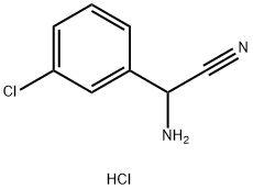 2-amino-2-(3-chlorophenyl)acetonitrile hydrochloride 구조식 이미지