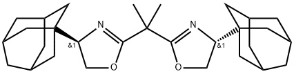 Oxazole, 2,2'-(1-methylethylidene)bis[4,5-dihydro-4-tricyclo[3.3.1.13,7]dec-1-yl-, (4R,4'R)- (9CI) 구조식 이미지