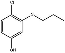 4-chloro-3-(propylthio)phenol Structure