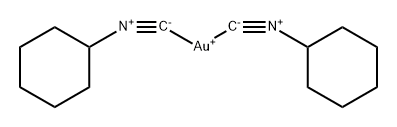 Gold(1+), bis(isocyanocyclohexane)- Structure