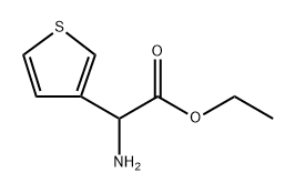 Ethyl 2-amino-2-(thiophen-3-yl)acetate Structure