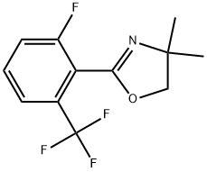 2-(2-Fluoro-6-(trifluoromethyl)phenyl)-4,4-dimethyl-4,5-dihydrooxazole Structure