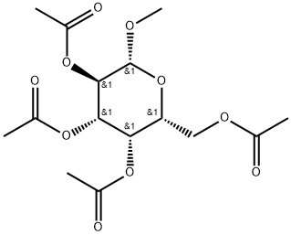 β-D-Galactopyranoside, methyl, 2,3,4,6-tetraacetate Structure