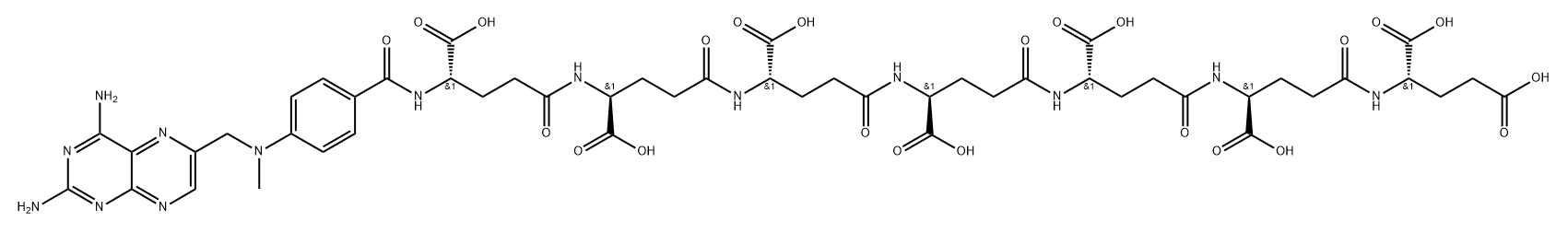 4-Amino-10-methylpteroylpolyglutamates 구조식 이미지