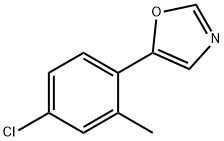 5-(4-Chloro-2-methylphenyl)oxazole Structure