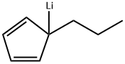 Lithium, (1-propyl-2,4-cyclopentadien-1-yl)- Structure